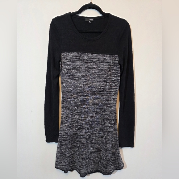 Wilfred Free - Black and Gray Long Sleeve Dress - Size Medium - Picture 1 of 3